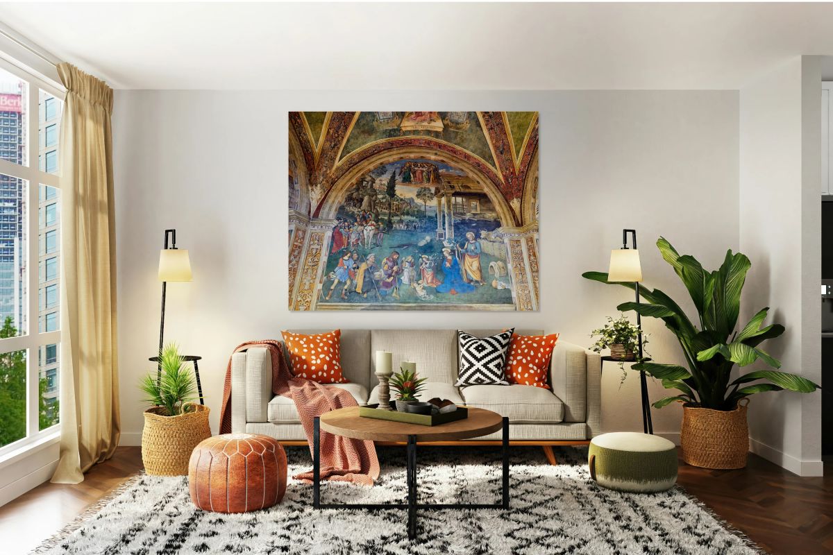 Spello Umbria Italy. Baglioni Chapel frescoed by Pinturicchio in Santa Maria Maggiore Church