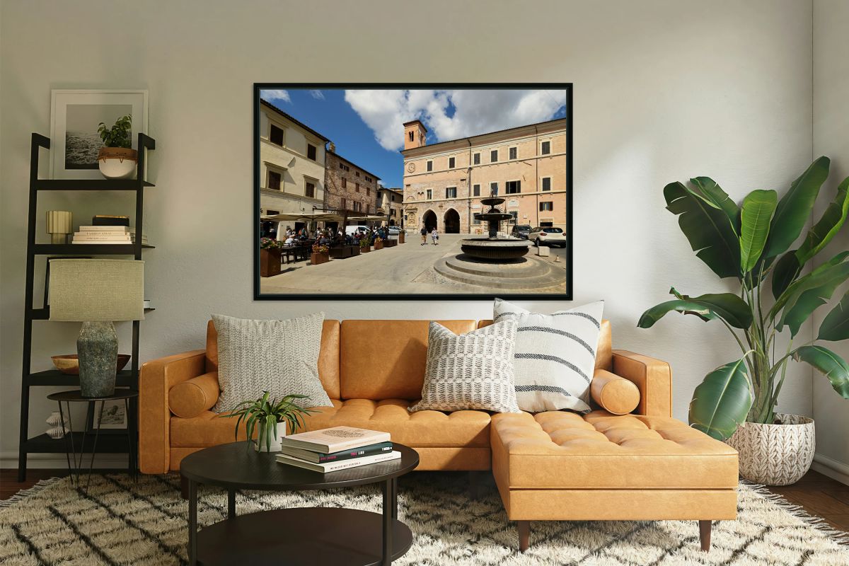 Spello Umbria Italy. Piazza della Repubblica