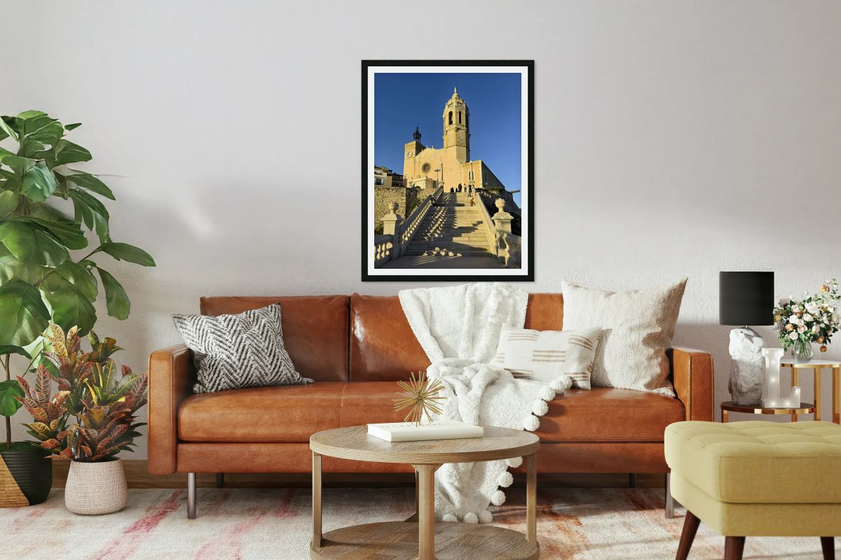 Sitges Catalunya Spain. Church esglesia de Sant Bartomeu i Santa Tecla