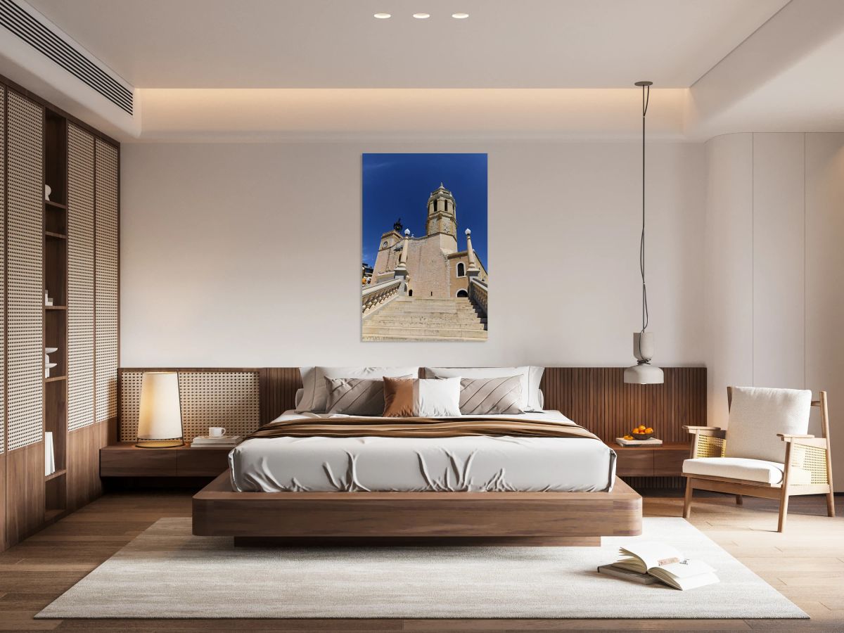 Sitges Catalunya Spain. Church esglesia de Sant Bartomeu i Santa Tecla