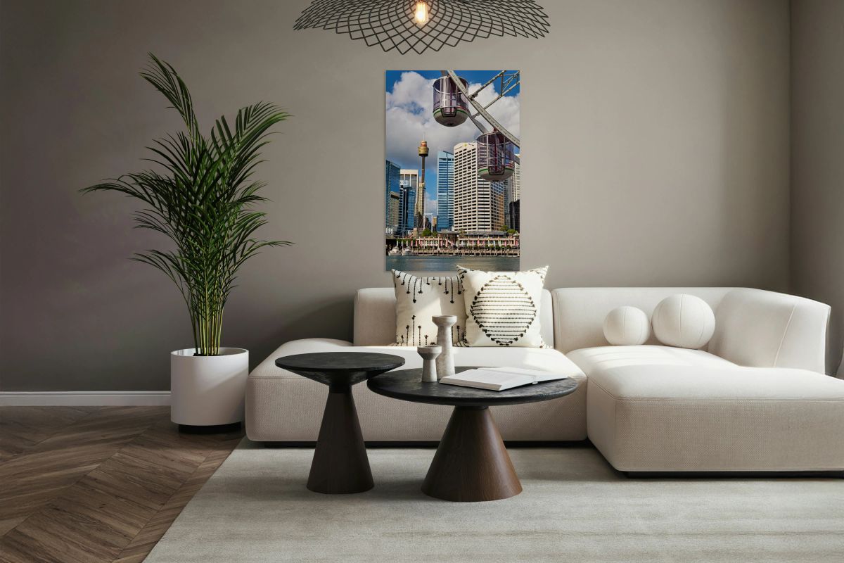 Sydney Harbour with Ferris Wheel and Tower