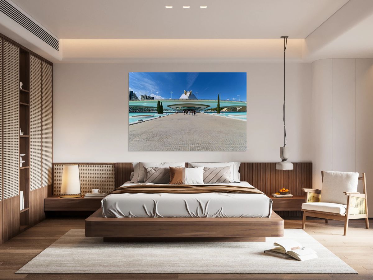 Visitors enjoy the City of Arts and Sciences in Valencia Spain