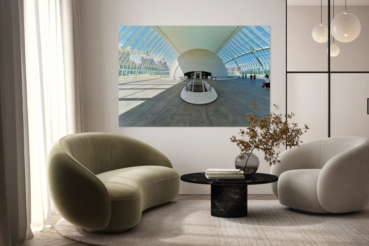 Visit to hemisferic in city of arts and sciences in valencia spa