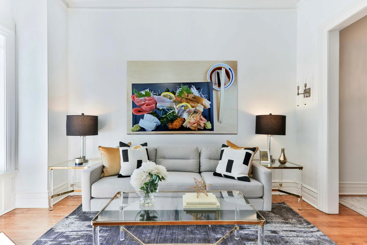 Sashimi plate prepared for tasting in Tokyo Japan at a restaura
