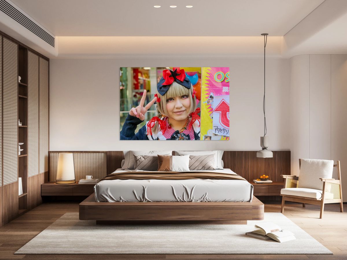 Lolita girl poses in Shibuya District of Tokyo