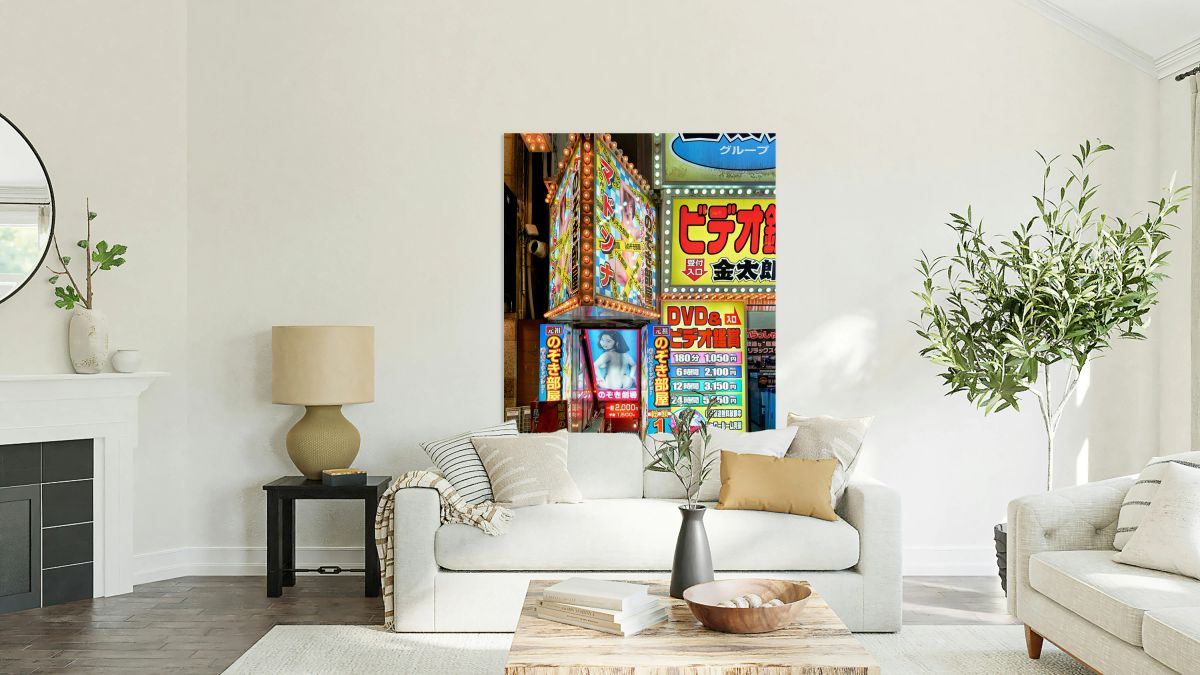 Adult show venue in Shinjuku district of Tokyo at night