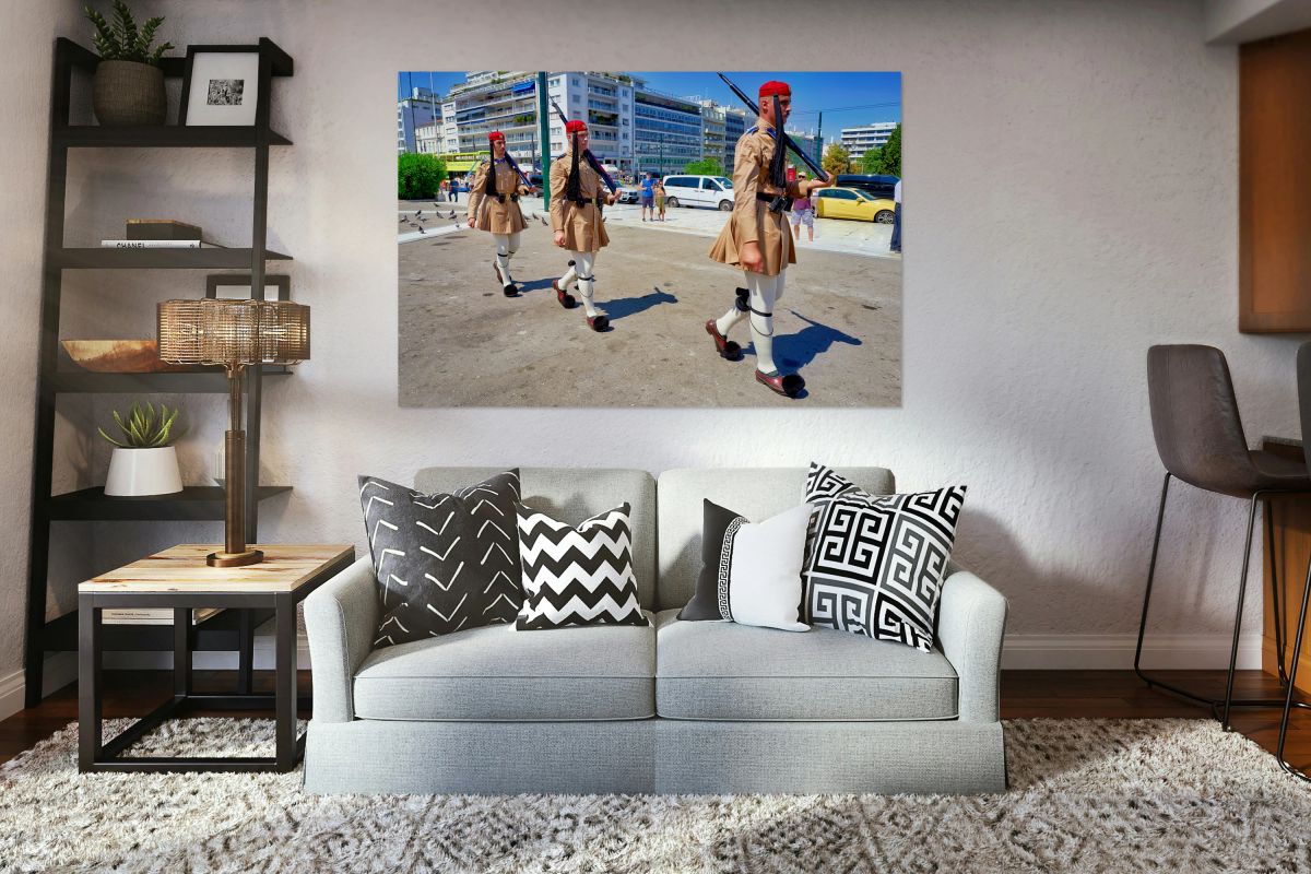Changing of the guard at Syntagma square in Athens Greece