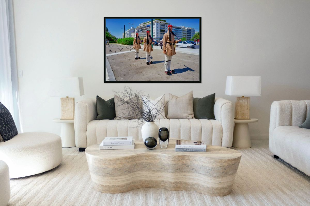 Changing of the guard ceremony in Syntagma Square in Athens