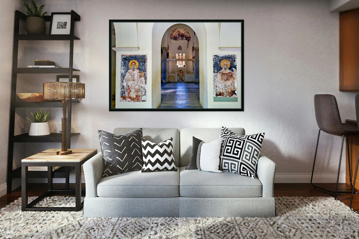 Old church of the holy apostles in ancient agora of athens