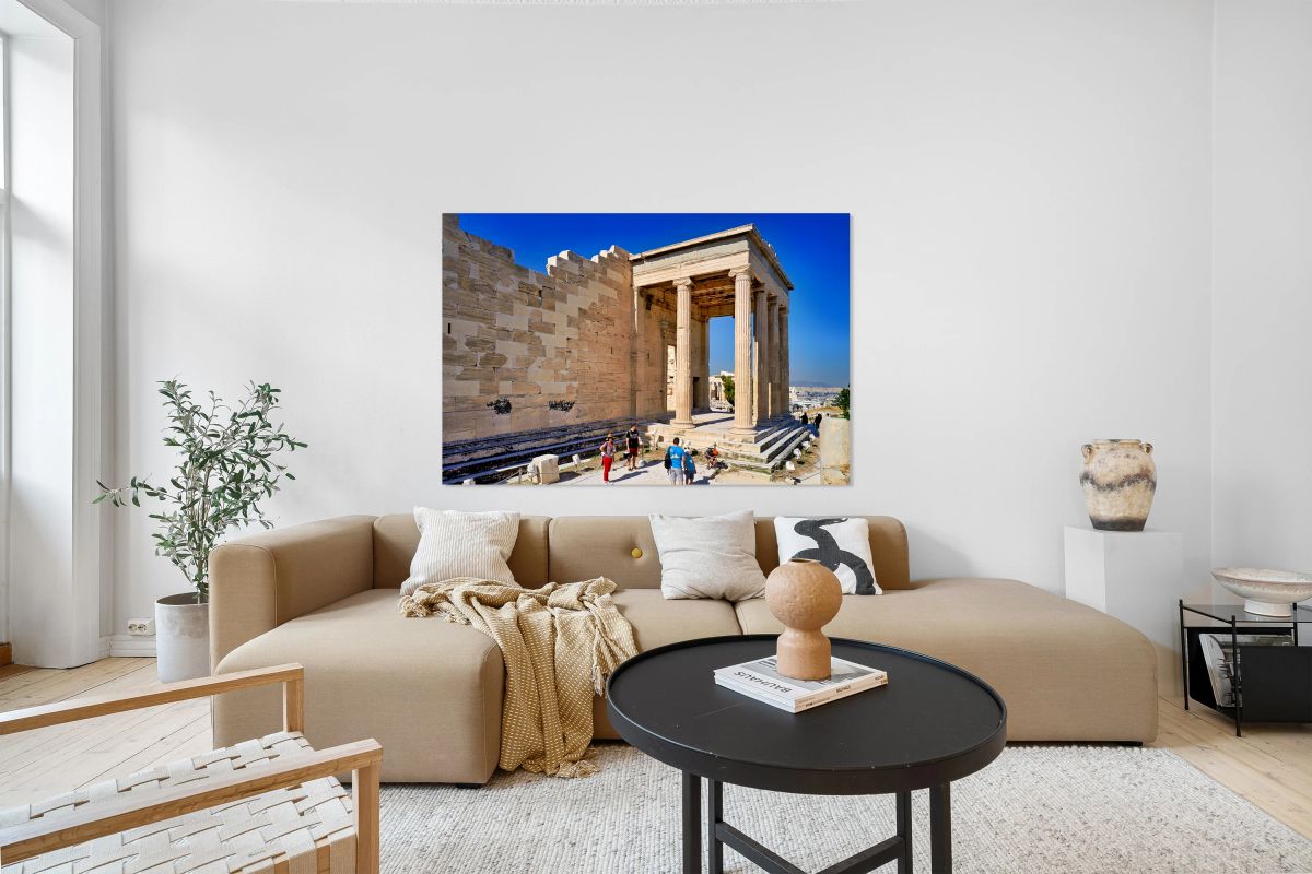 Exploring the erechtheion temple at acropolis in athens greece