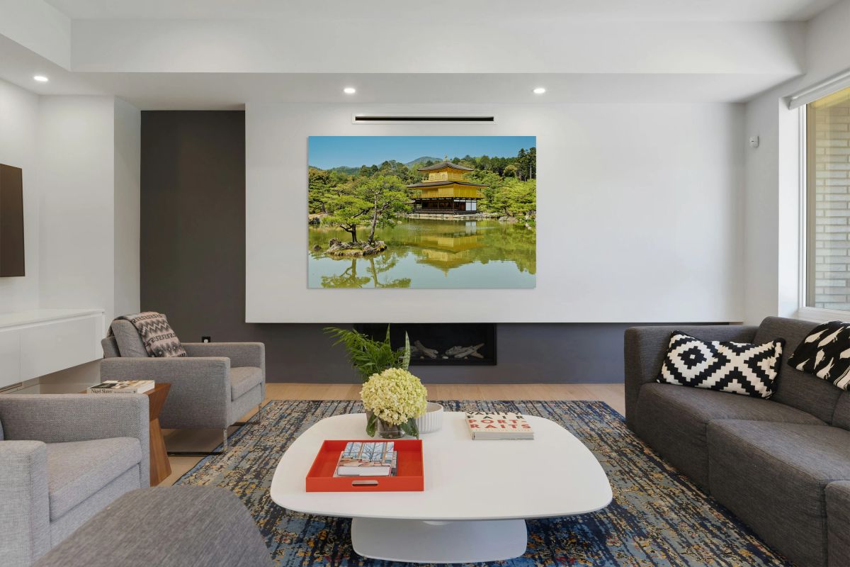 Visit Kinkaku ji Temple in Kyoto Japan during clear weather