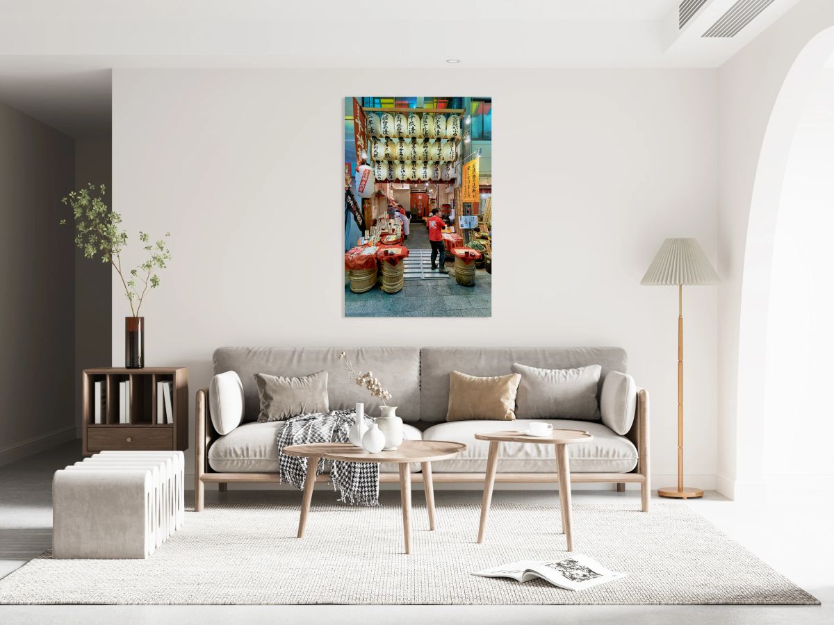 Visitors explore Nishiki Market in Kyoto Japan during the day