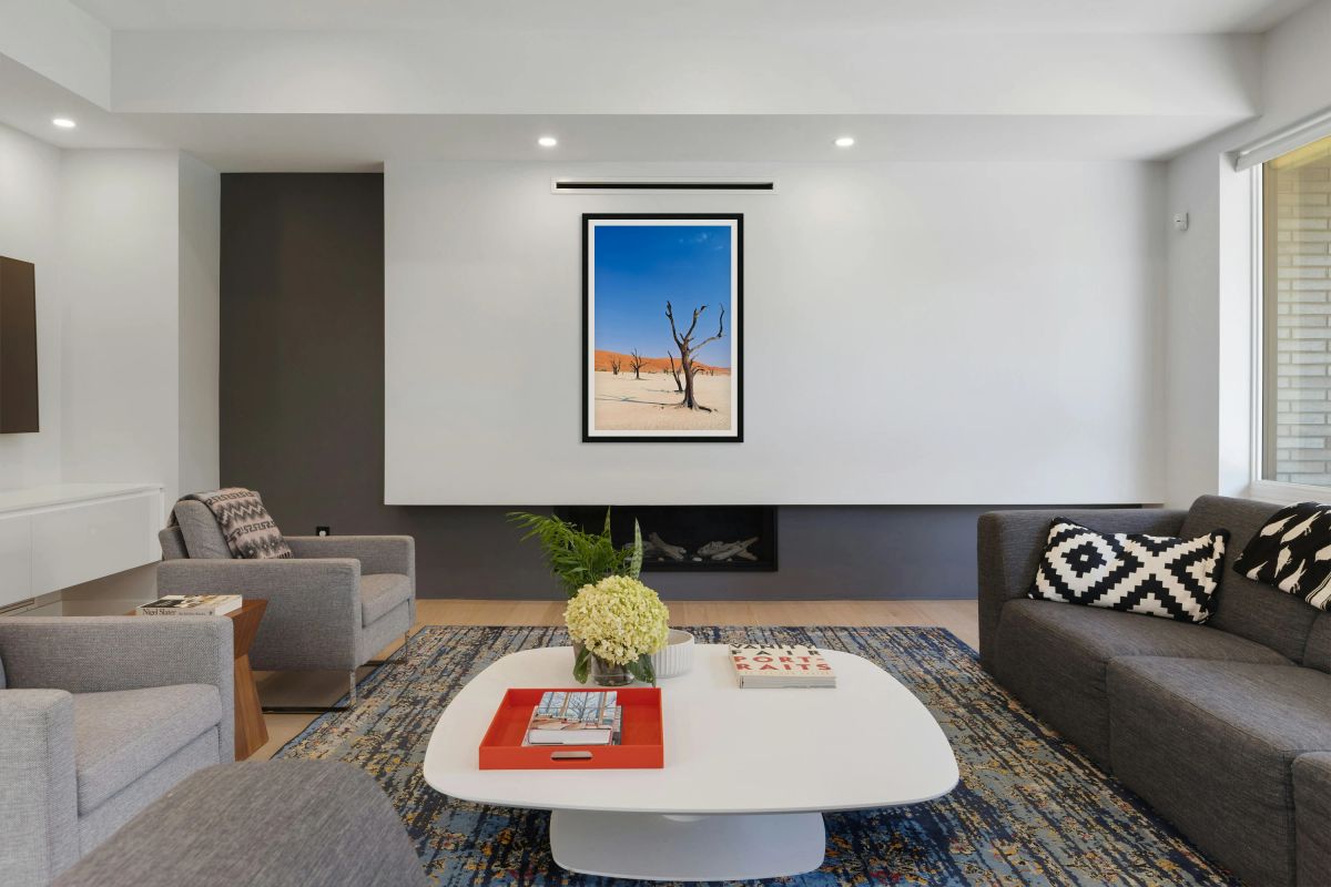 Dried out camel thorn trees in Deadvlei clay pan Namibia