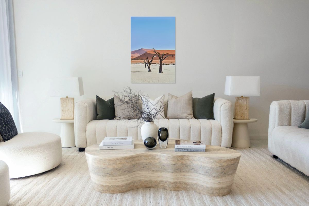 Dried trees in Deadvlei clay pan of Namib Naukluft National Park