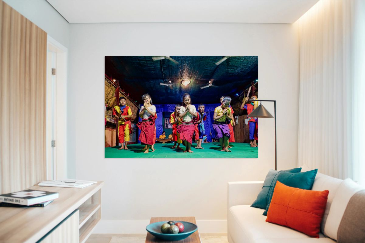 Children performing traditional Cambodian dance.