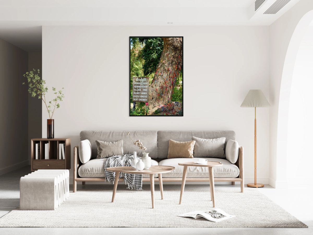 Cambodian Killing Tree a poignant genocide memorial.