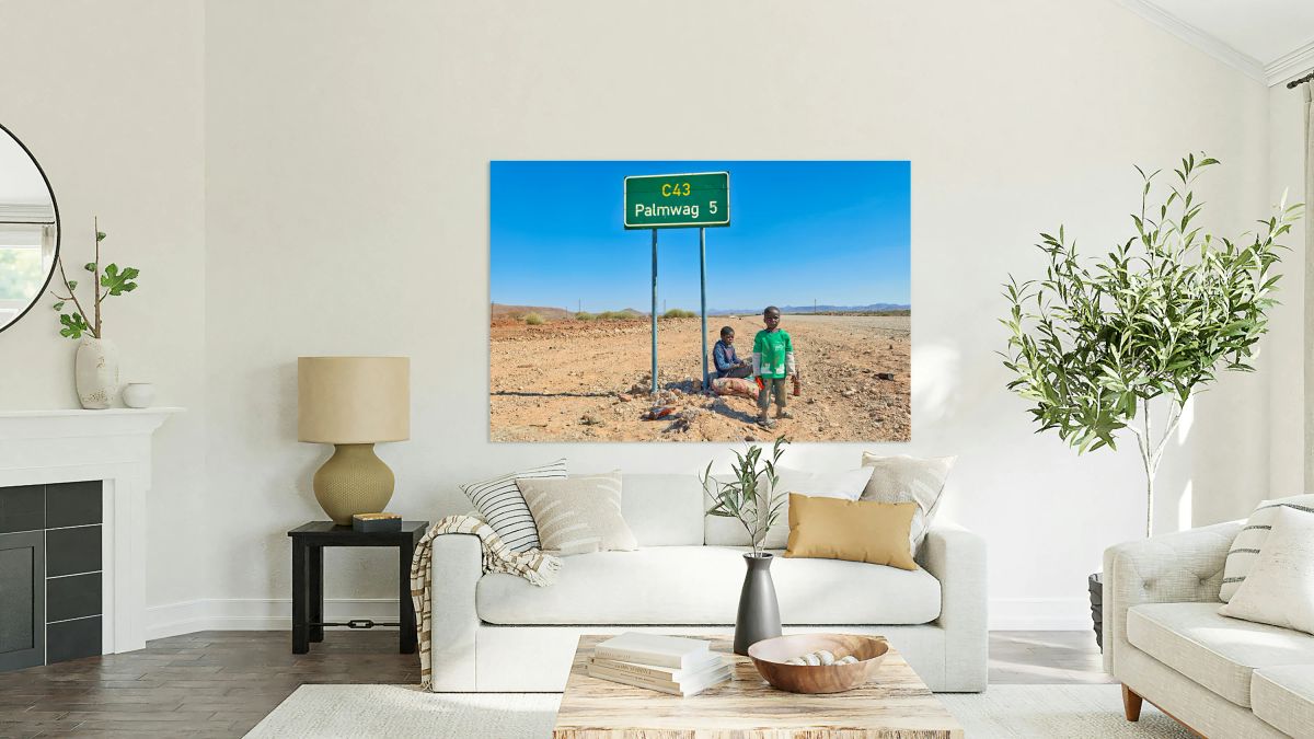 Children near Palmwag in Kunene Region of Namibia