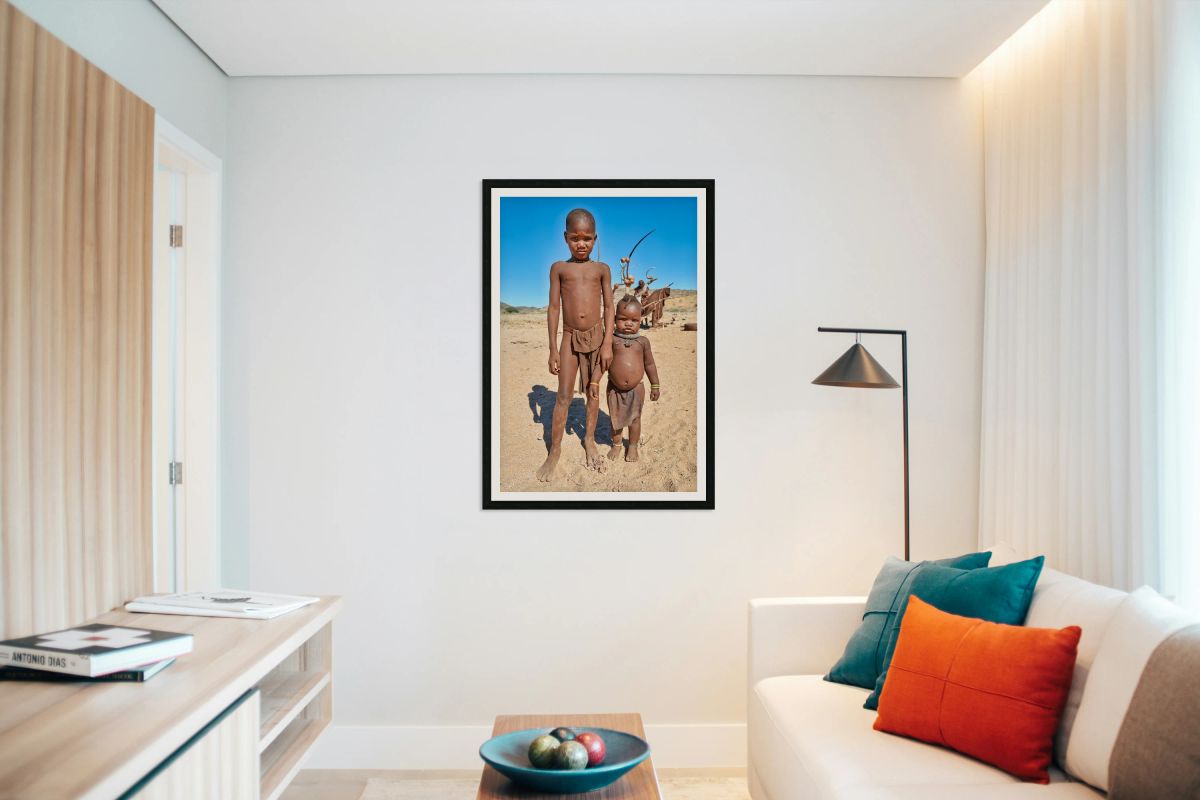 Children of the Himba tribe in Kunene region of Namibia