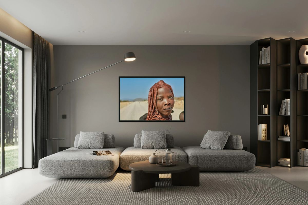 Portrait of a Himba woman in Kunene region of Namibia