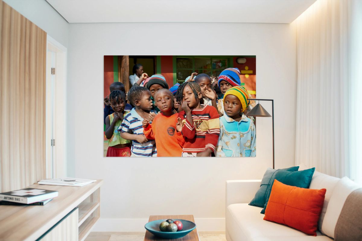 Children in classroom at school in Rundu Kavango Region of Nami