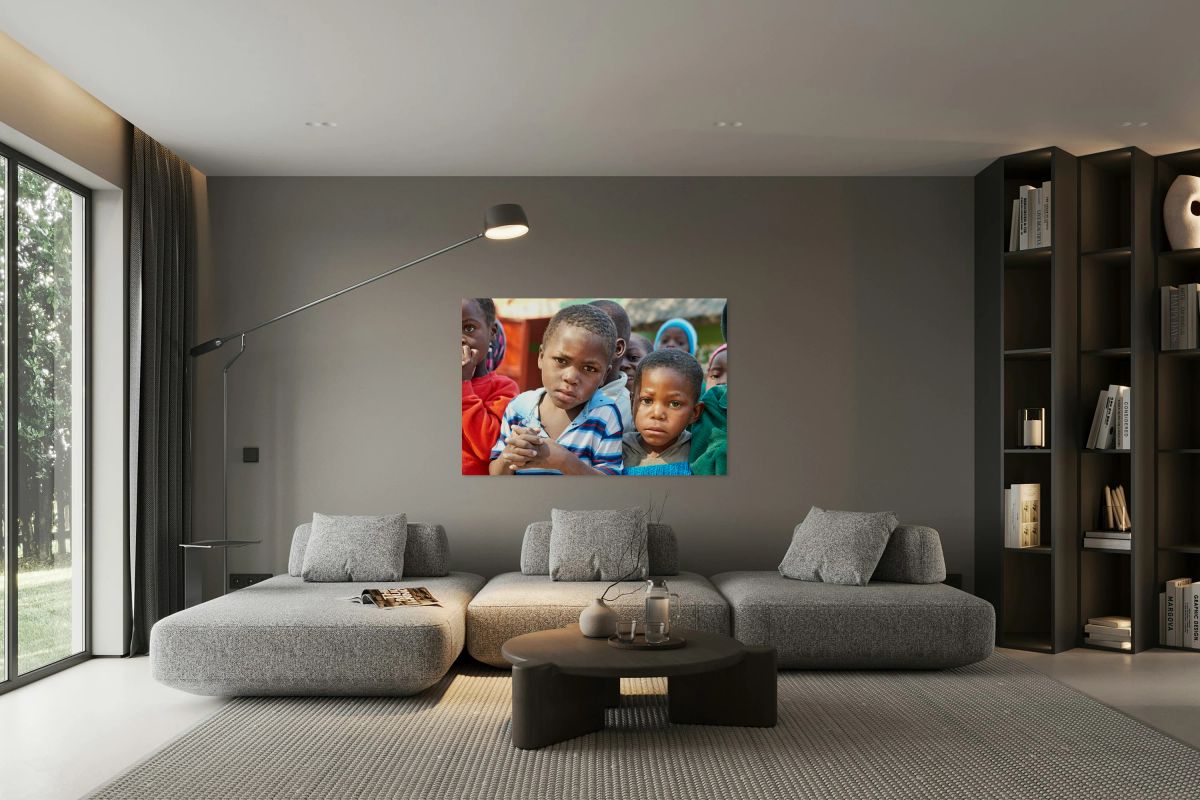 Children from Kavango Region of Namibia enjoy a moment together