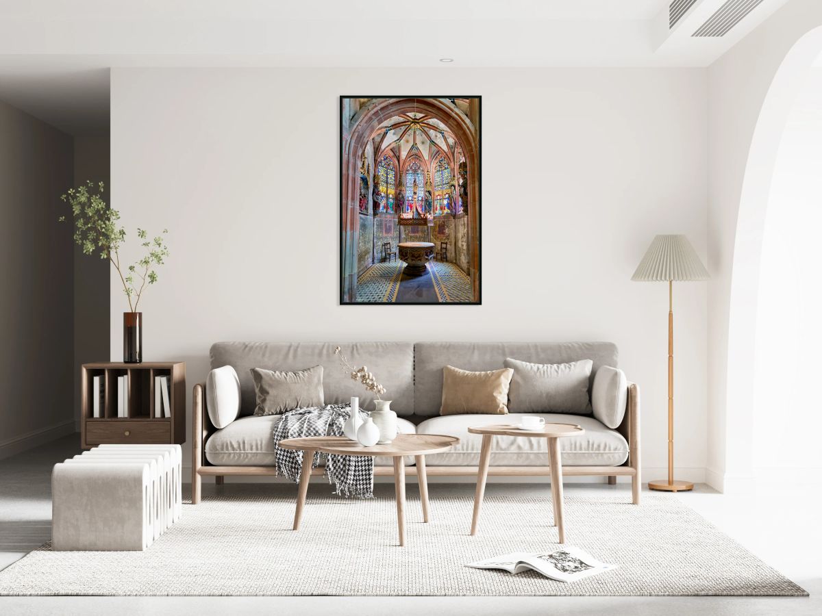 Exploring the interior of Saint Pierre le Jeune church in Strasb