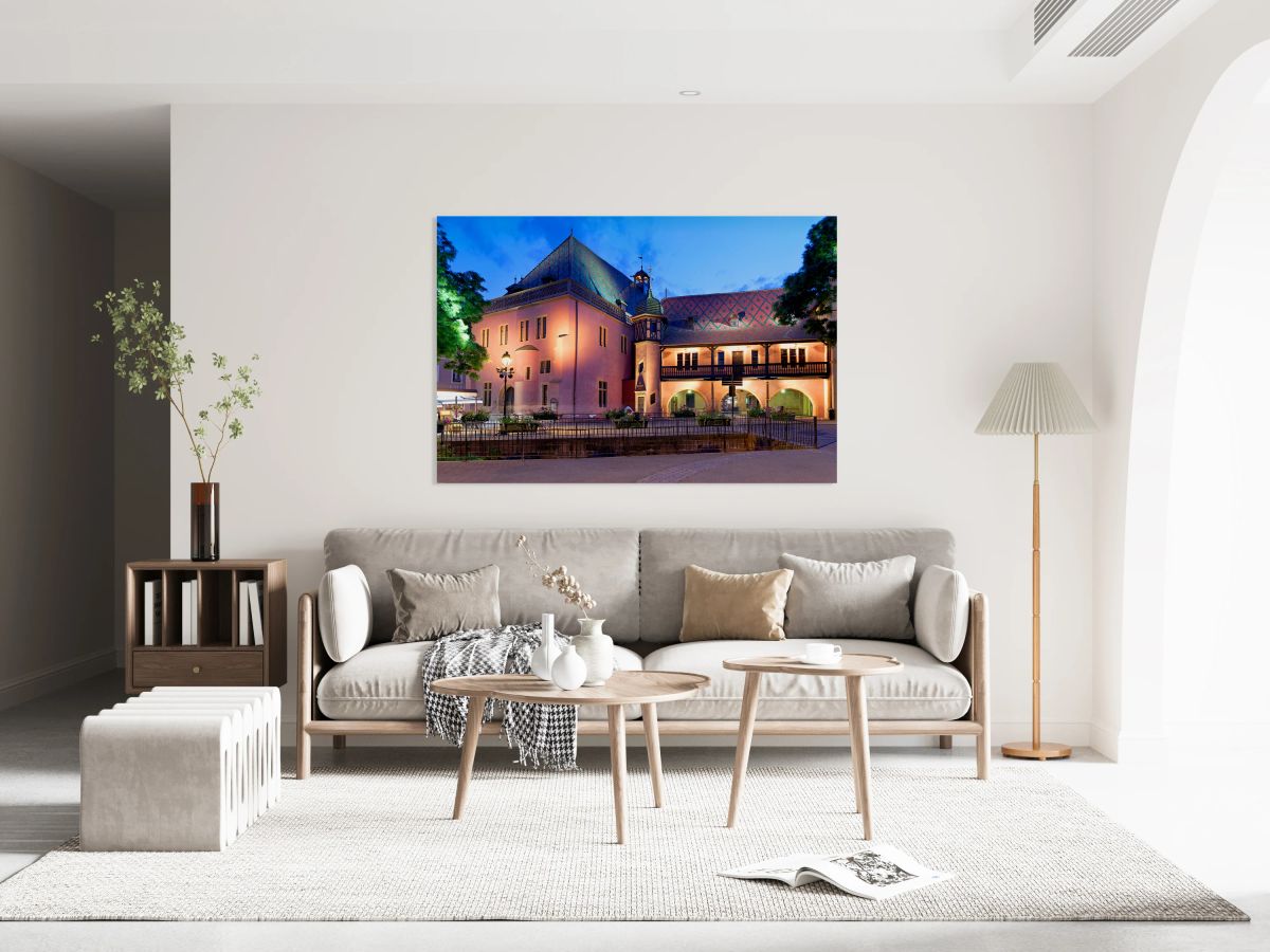 Evening at Koifhus Colmars old custom house Alsace