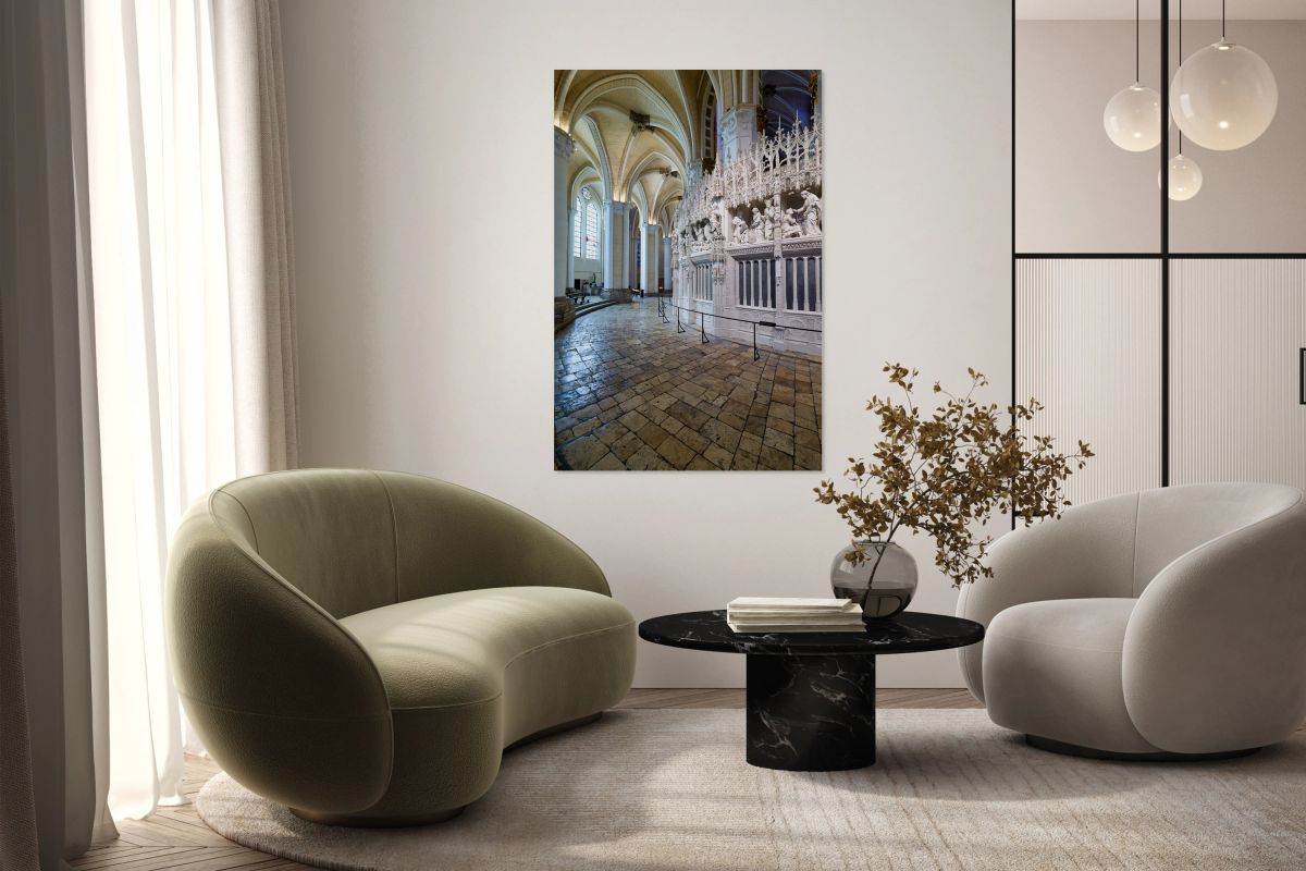 Chartres Cathedral shows detailed architecture in Chartres Franc