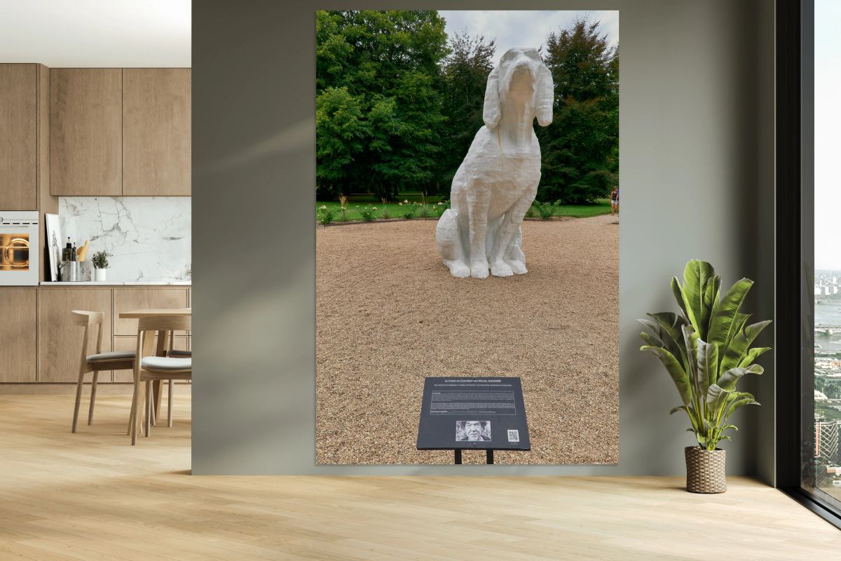 Cheverny displays Le Chien de Cheverny sculpture in France