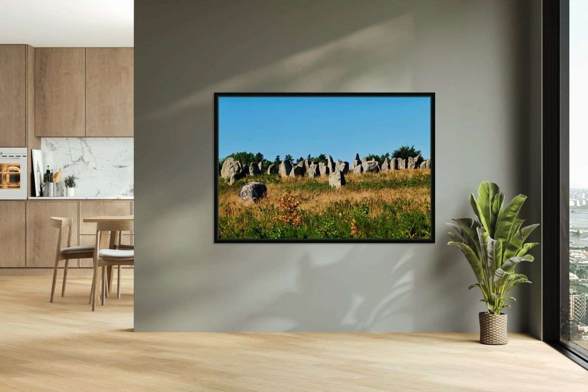 Neolithic menhir standing stones at Carnac in Brittany France