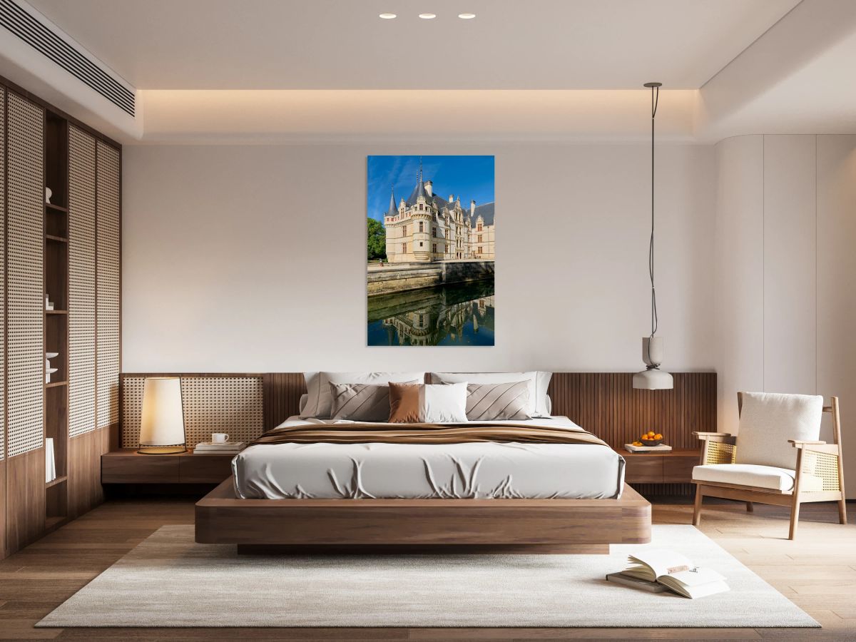 Chateau dAzay le Rideau in Loire Valley France near the water