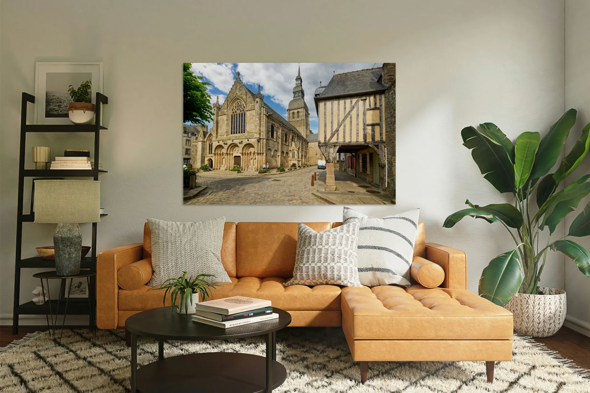 Basilica of St Saviour in Dinan Brittany France during daytime