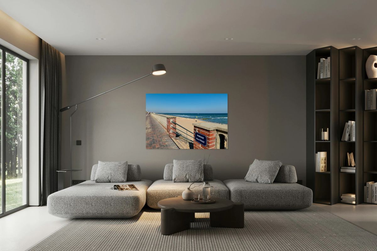 Promenade Marcel Proust in Cabourg Normandy France by the sea