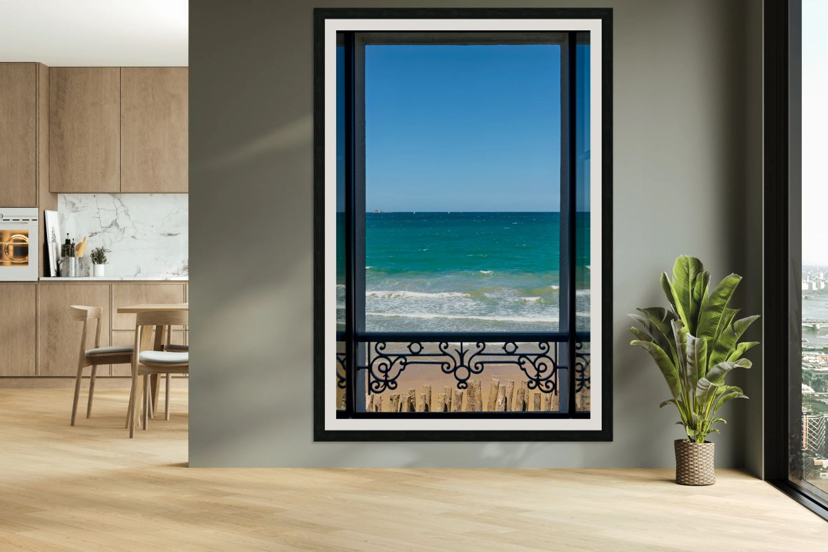 View of Grand Plage du Sillon in Saint Malo Brittany France