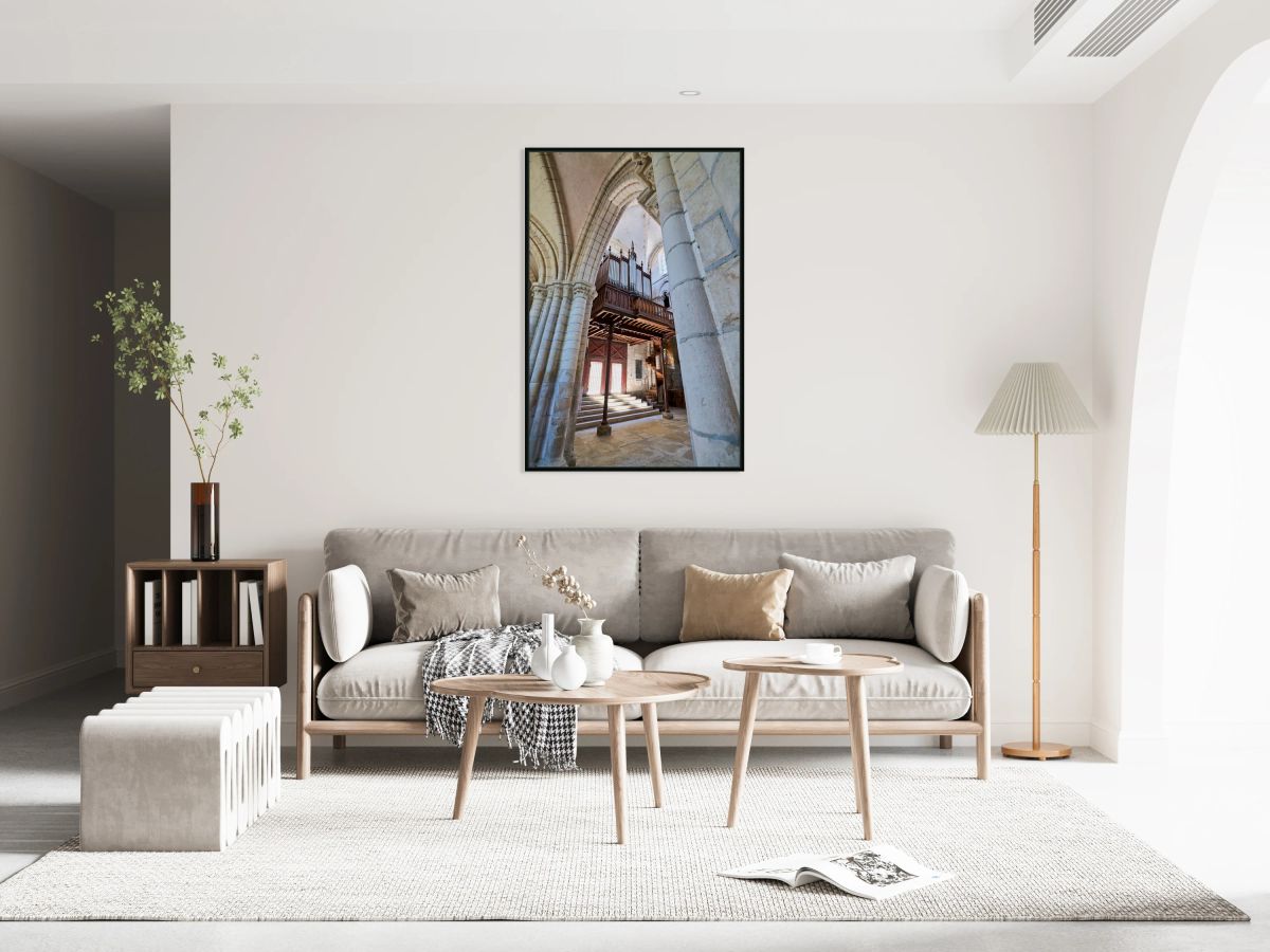 Collegiale Saint Martin church organ in Chablis Burgundy France