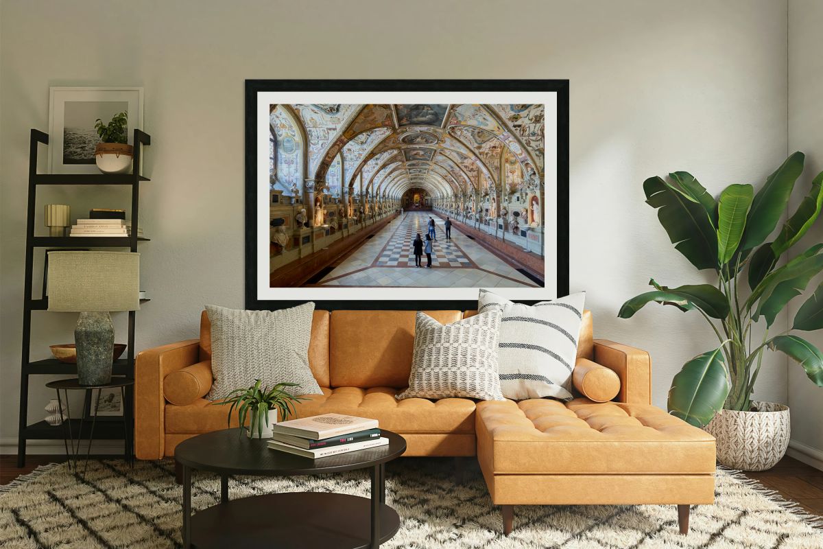 Visitors explore the Residenz Residence Palace in Munich German