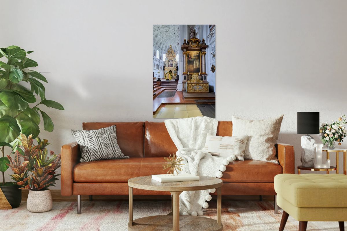 Interior view of St. Michael Church in Munich Germany