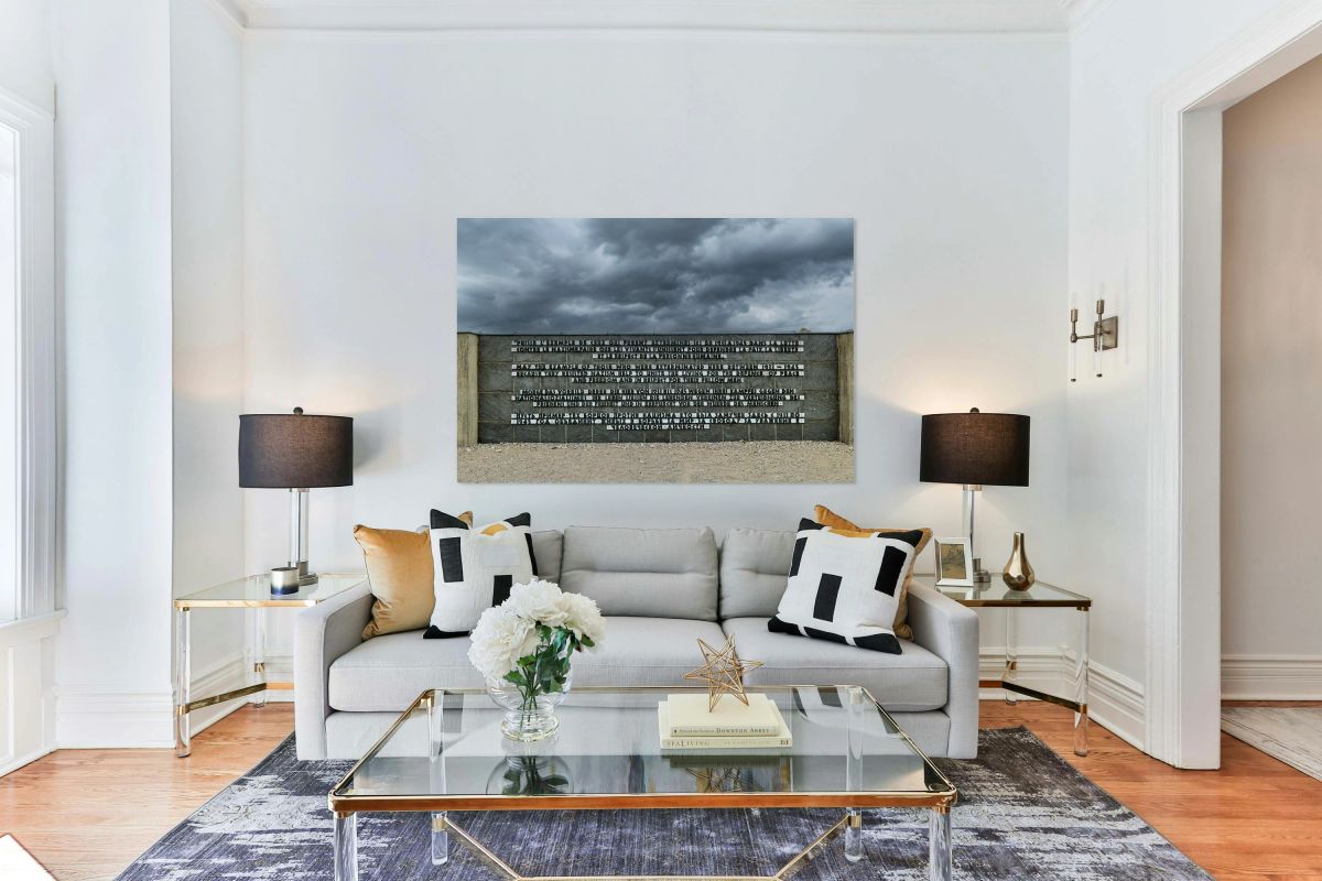 Memorial wall at Dachau concentration camp in Munich Germany