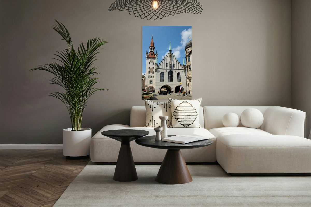 Old Town Hall Altes Rathaus in Munich during a sunny day