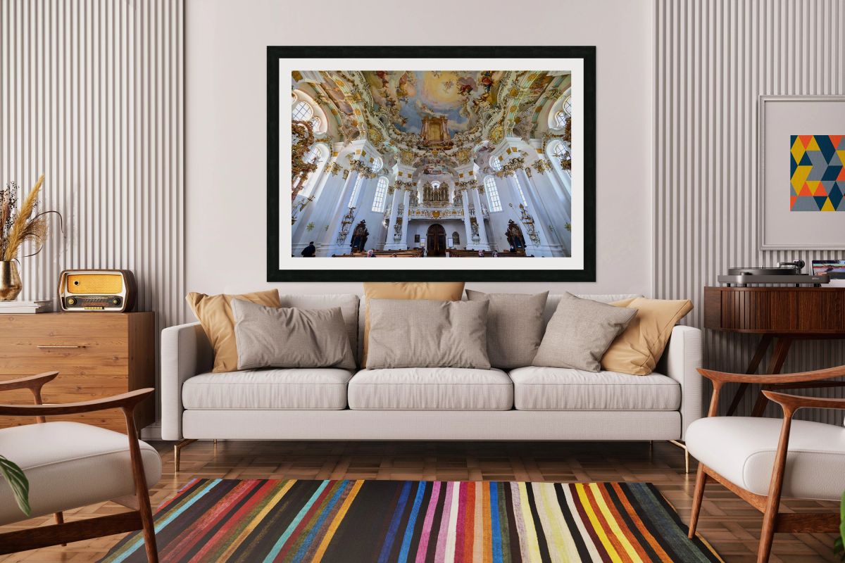 Explore Wieskirche inside worship space in Bavaria Germany