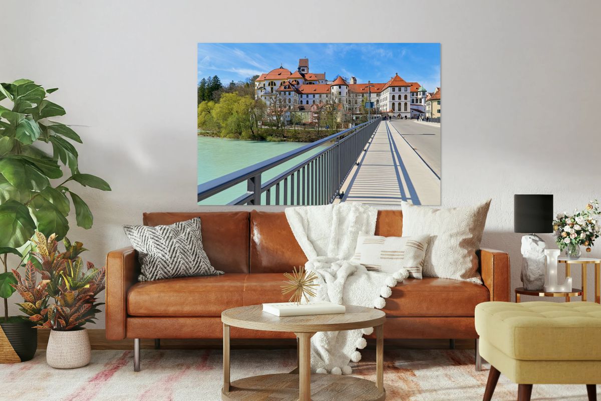 St. mang abbey by the lech river in fussen bavaria germany