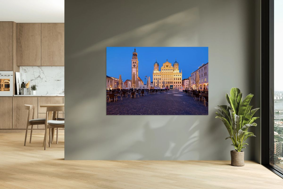 Town hall in augsburg on the romantic road in bavaria