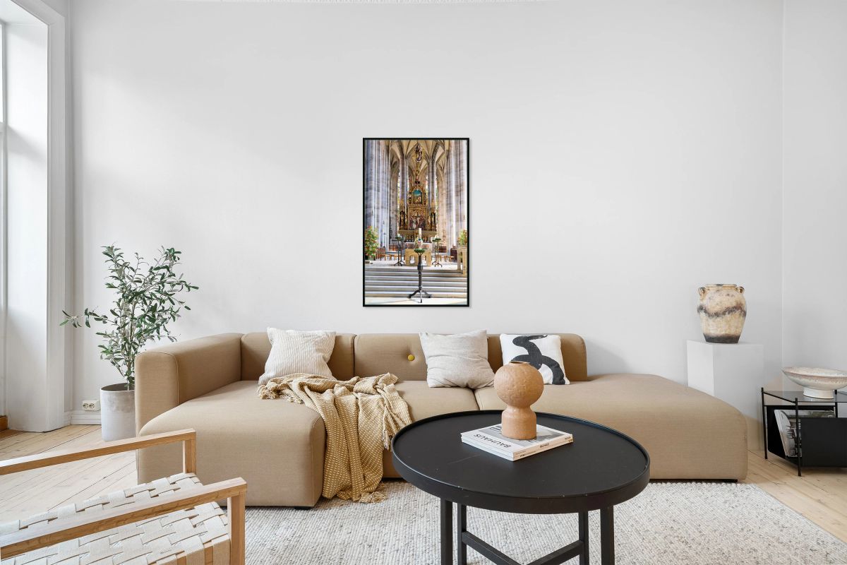 Saint Georges Minster altar in Dinkelsbuhl along Romantic Road