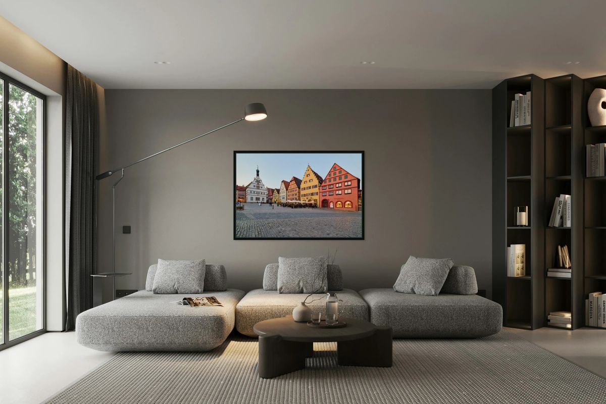 Market square in Rothenburg ob der Tauber on the Romantic Road