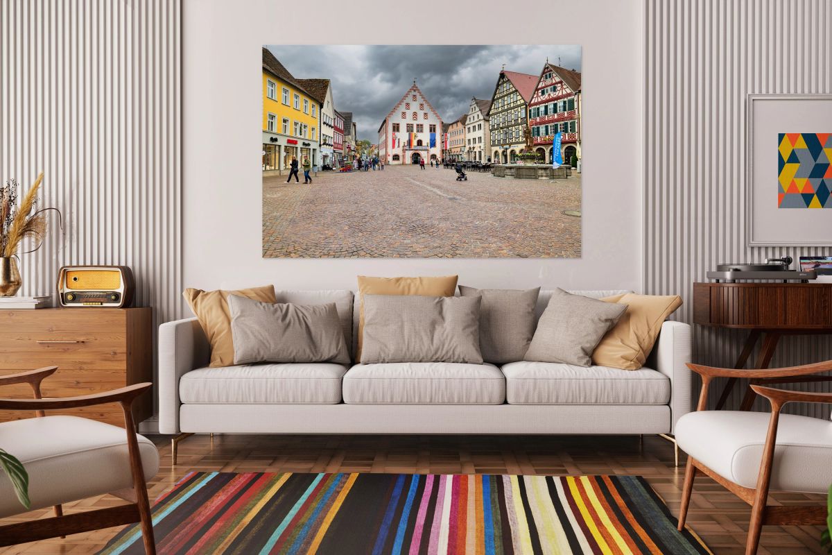 Market square in Bad Mergentheim Germany on the Romantic Road
