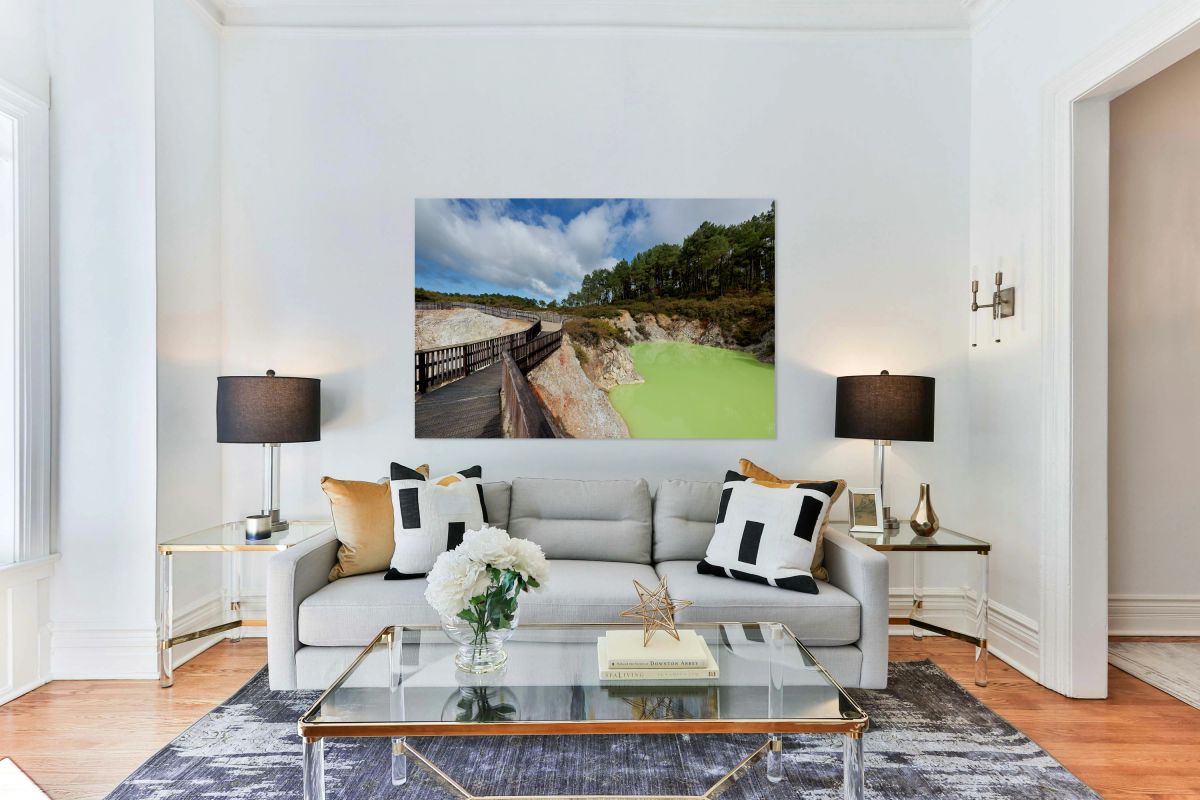 Visiting devils bath in waiotapu thermal wonderland rotorua