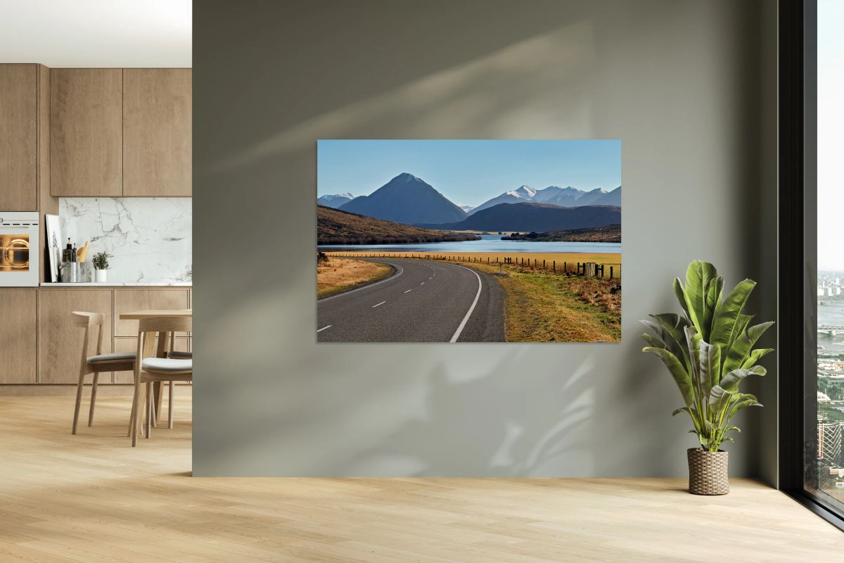 Driving towards Arthur Pass on State Highway 73 near Lake Pearso