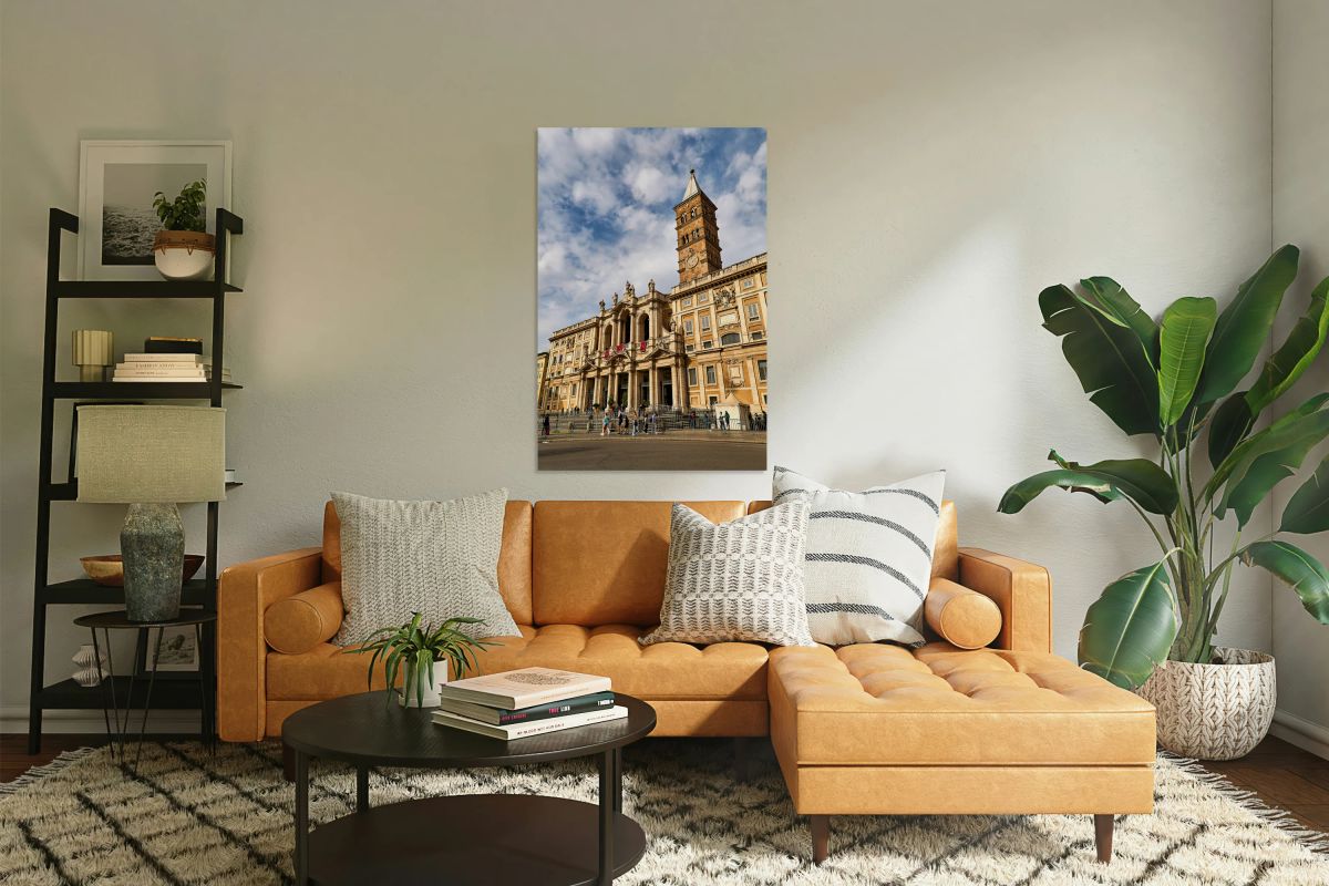 Basilica of Saint Mary Major in Rome during a sunny day