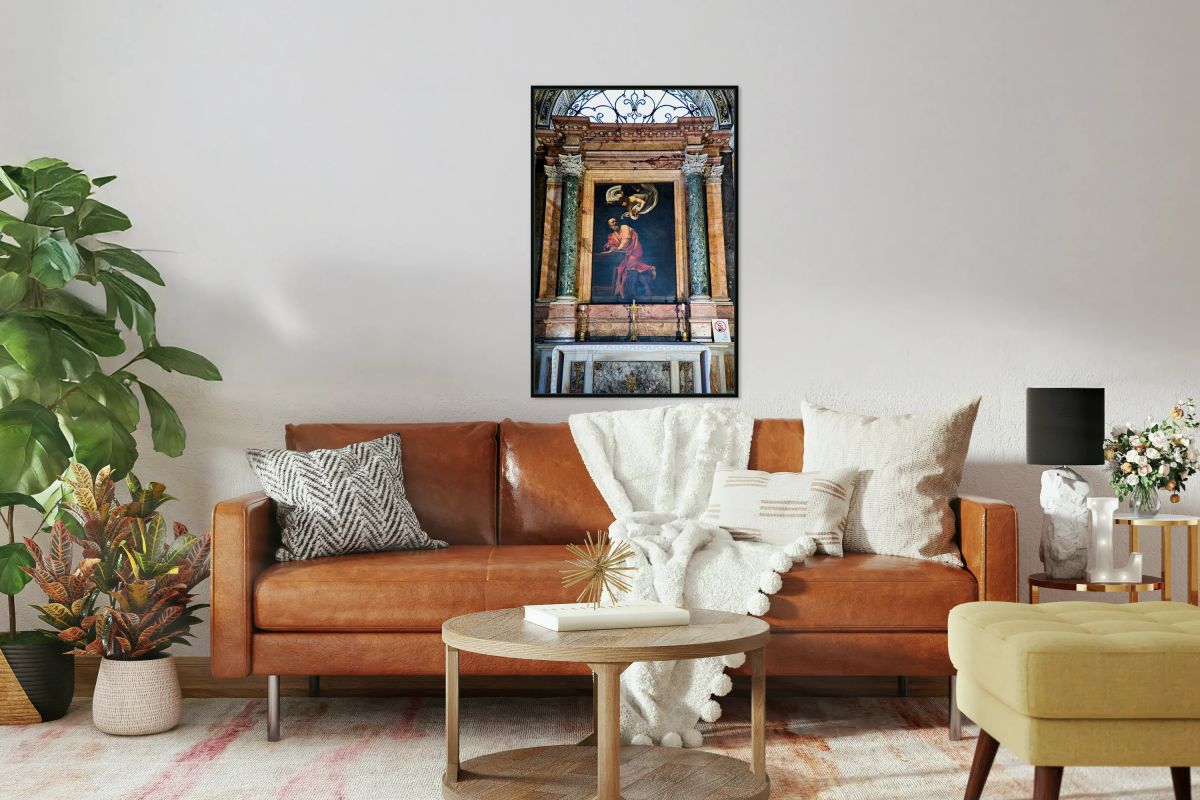 Inspiration of saint matthew at church of st. louis of the frenc