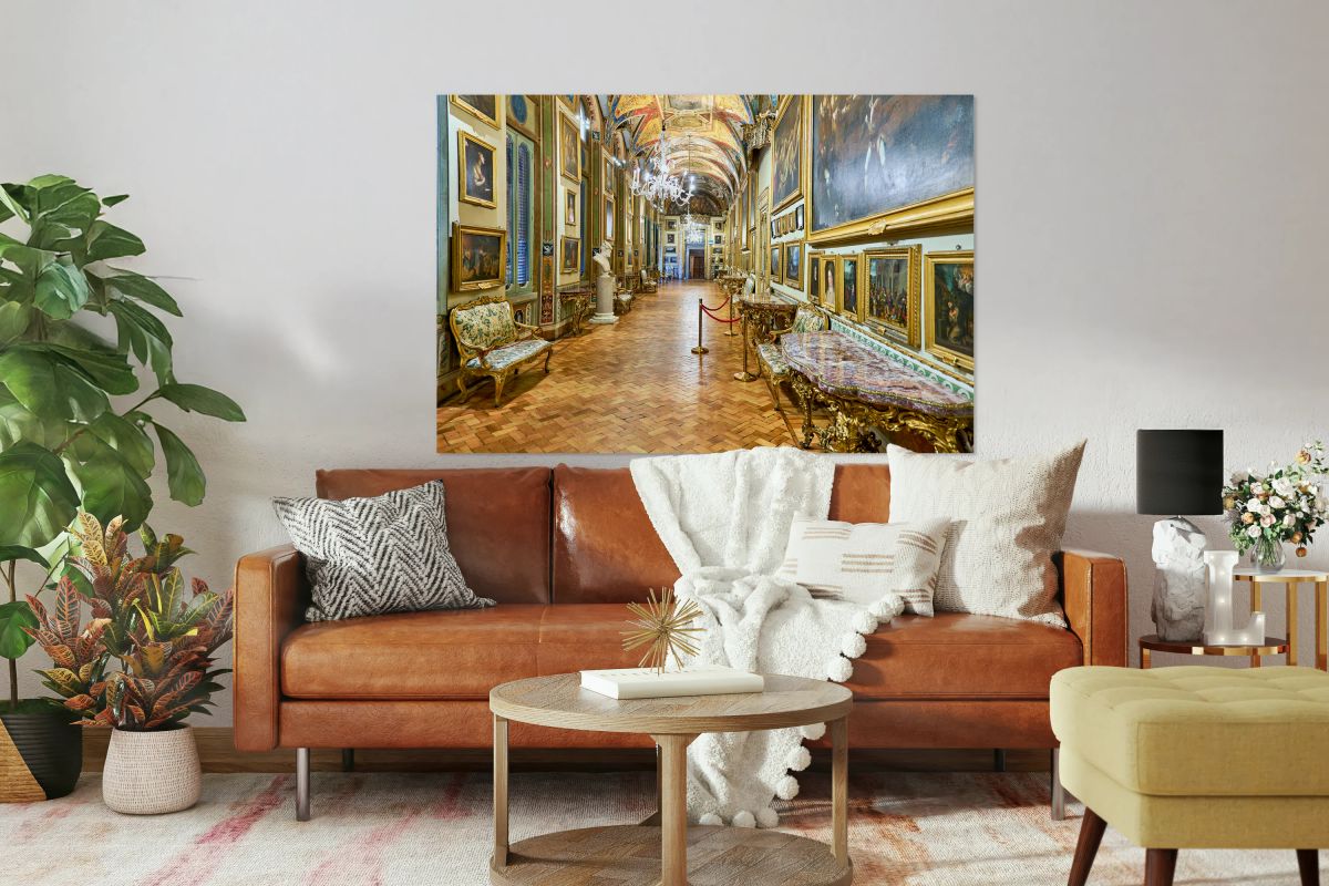 Visitors explore Doria Pamphilj Gallery in Rome Italy today